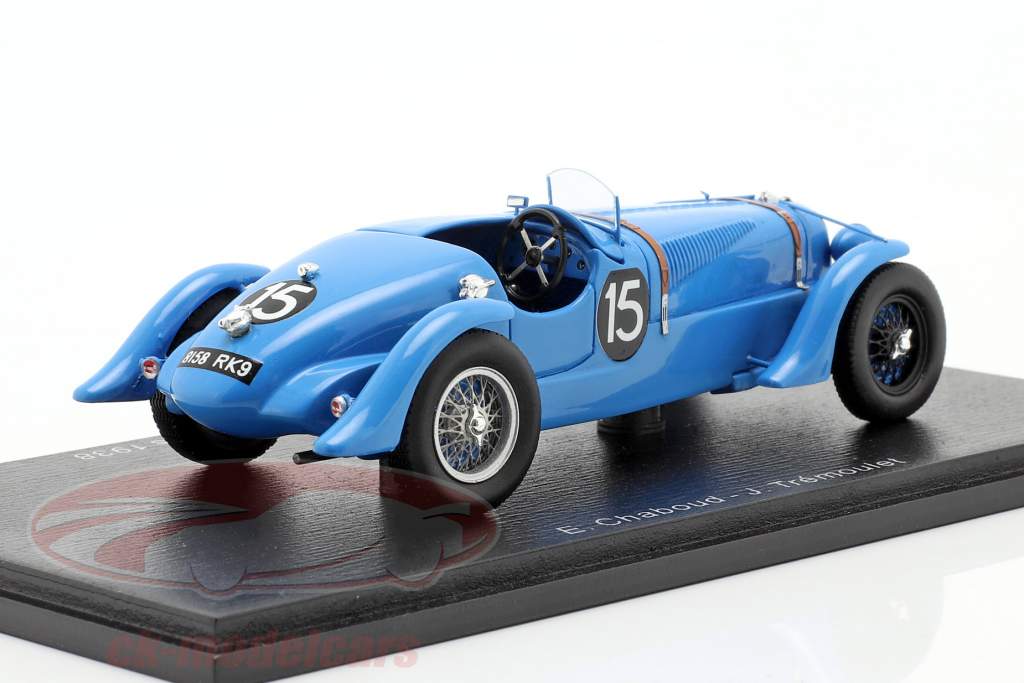 Delahaye 135 CS #15 Winner 24h LeMans 1938 Chaboud, Tremoulet 1:43 Spark