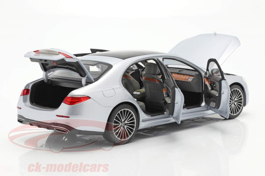 Mercedes-Benz S-klasse (V223) Bouwjaar 2020 hightech zilver 1:18 Norev