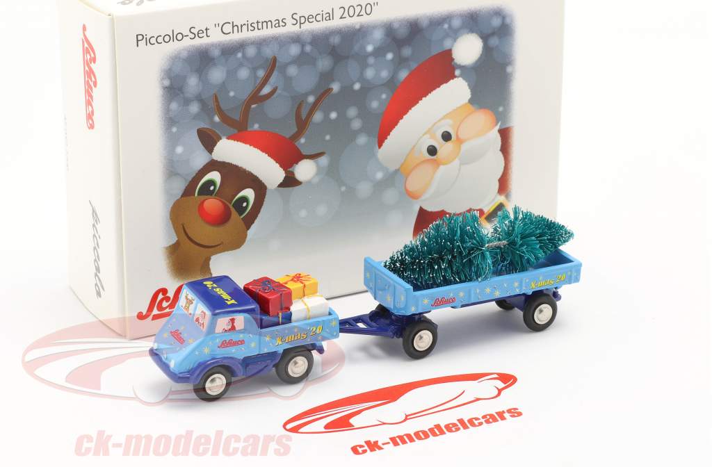 Unimog 401 mit Ladegut Weihnachts-Edition 2020 1:90 Schuco Piccolo