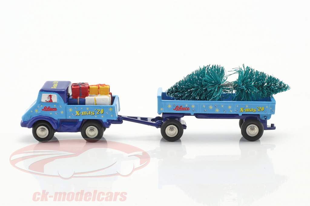Unimog 401 mit Ladegut Weihnachts-Edition 2020 1:90 Schuco Piccolo