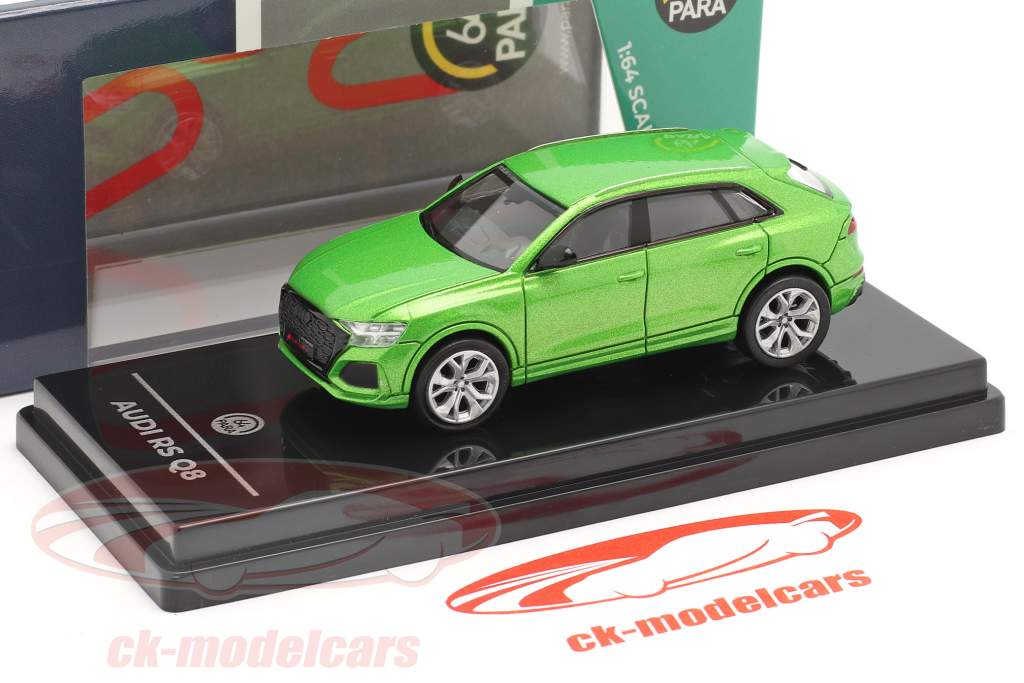 Audi RS Q8 Ano de construção 2018 Java verde metálico 1:64 Paragon Models