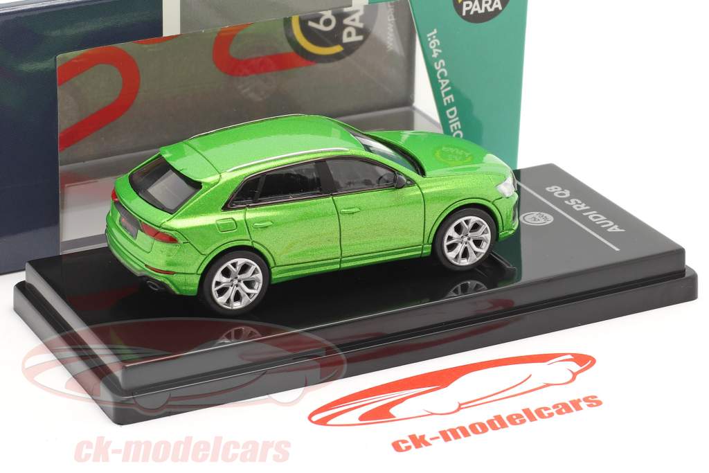 Audi RS Q8 Ano de construção 2018 Java verde metálico 1:64 Paragon Models