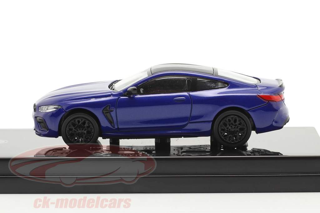 BMW M8 Coupe year 2018 marina bay blue 1:64 Paragon Models