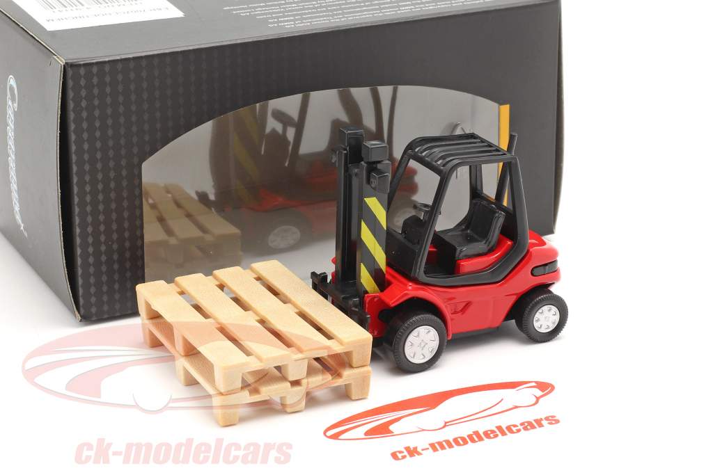 Carrello elevatore Camion rosso / nero 1:43 Cararama