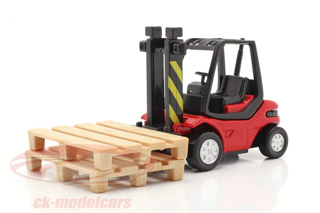 Вилочный погрузчик Грузовая машина красный / черный 1:43 Cararama