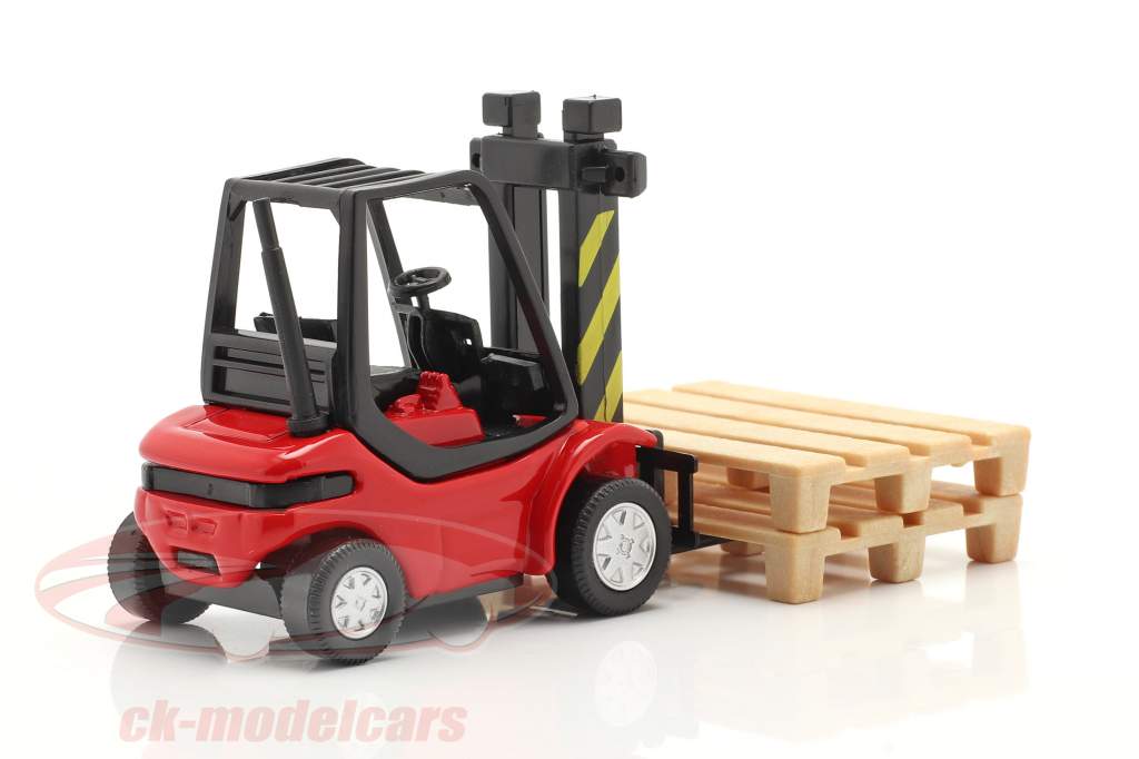 Carrello elevatore Camion rosso / nero 1:43 Cararama