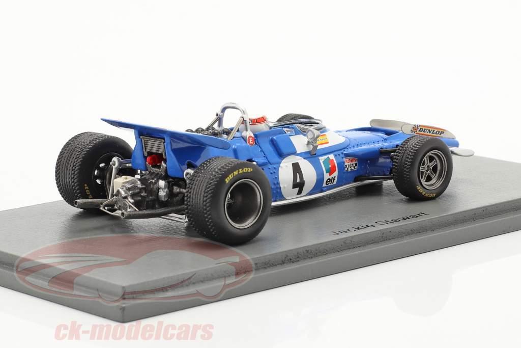 J. Stewart Matra MS80 #4 Sieger Niederlande GP F1 Weltmeister 1969 1:43 Spark