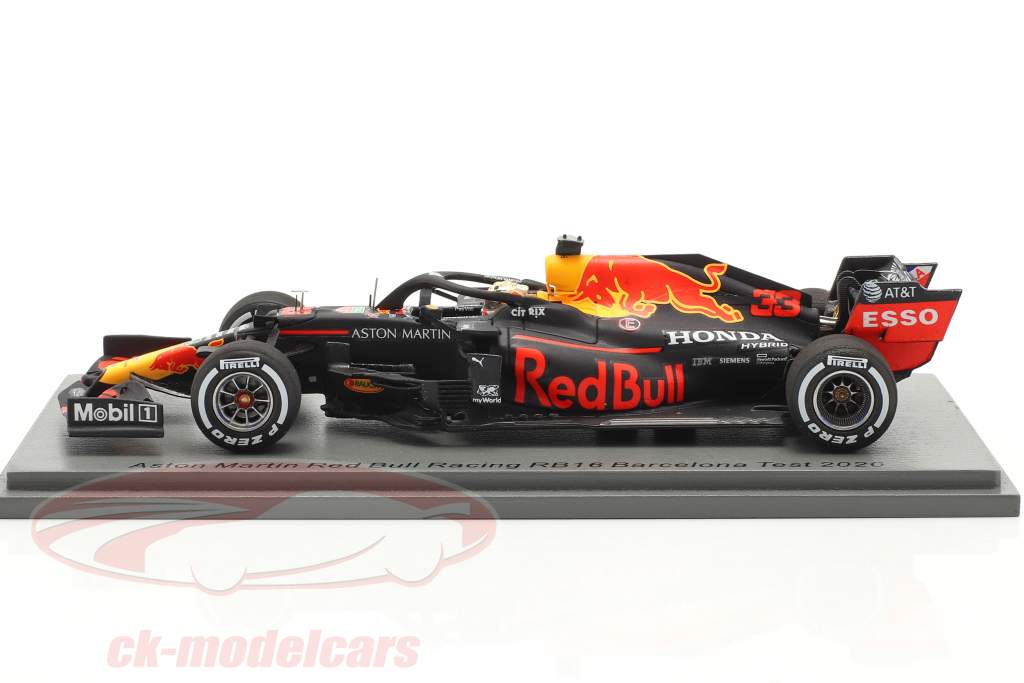 Max Verstappen Red Bull Racing RB16 #33 Barcelona Test formula 1 2020 1:43 Spark
