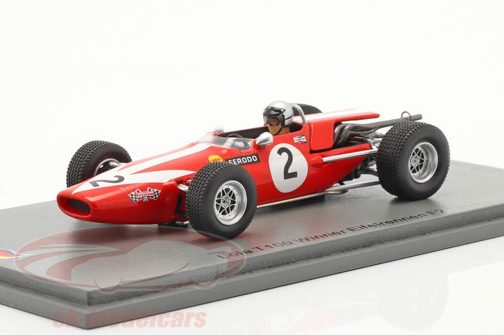 Chris Irwin Lola T100 #2 победитель Eifelrennen формула 2 1968 1:43 Spark