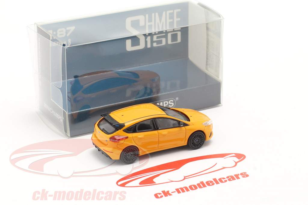 Ford Focus RS год 2018 апельсин 1:87 Minichamps