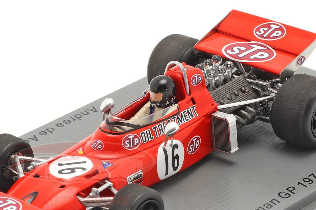 Andrea de Adamich March 711 #16 tysk GP formel 1 1971 1:43 Spark