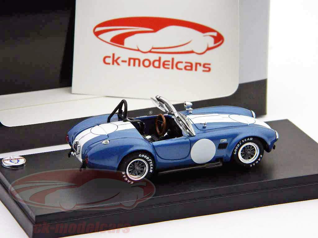 Shelby Cobra 427 S/C 1966 light blue -metalic with white stripes 1:43 Kyosho