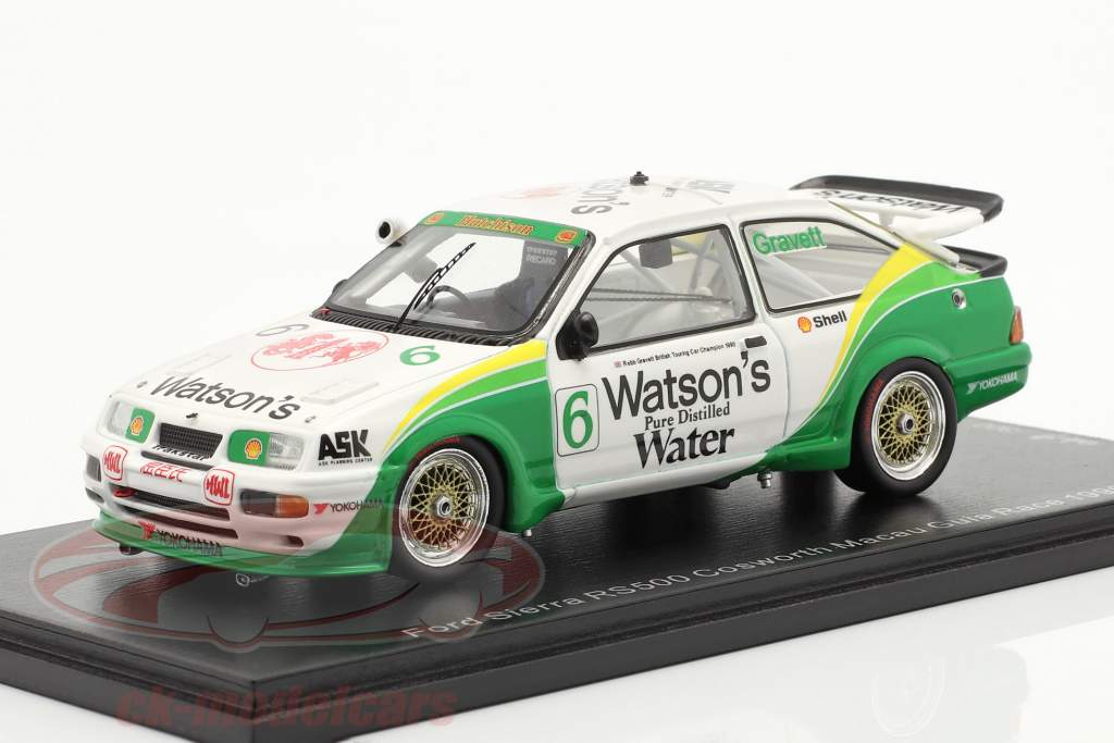 Ford Sierra RS500 Cosworth #6 Macau Guia Race 1990 Gravett 1:43 Spark