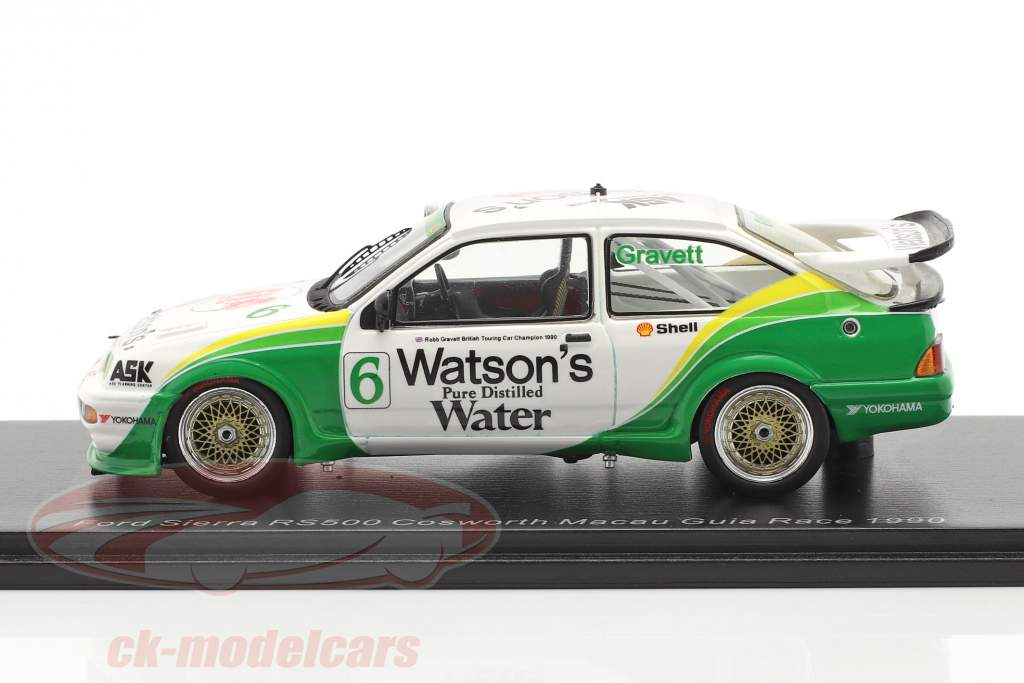 Ford Sierra RS500 Cosworth #6 Macau Guia Race 1990 Gravett 1:43 Spark