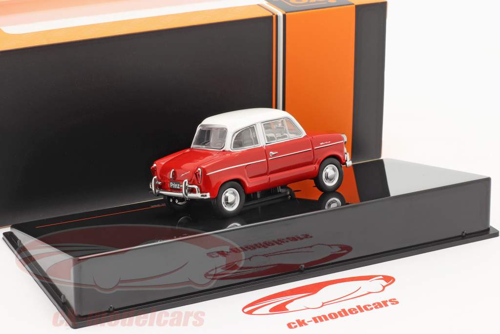 NSU Prinz 30E an 1959 rouge / blanc 1:43 Ixo