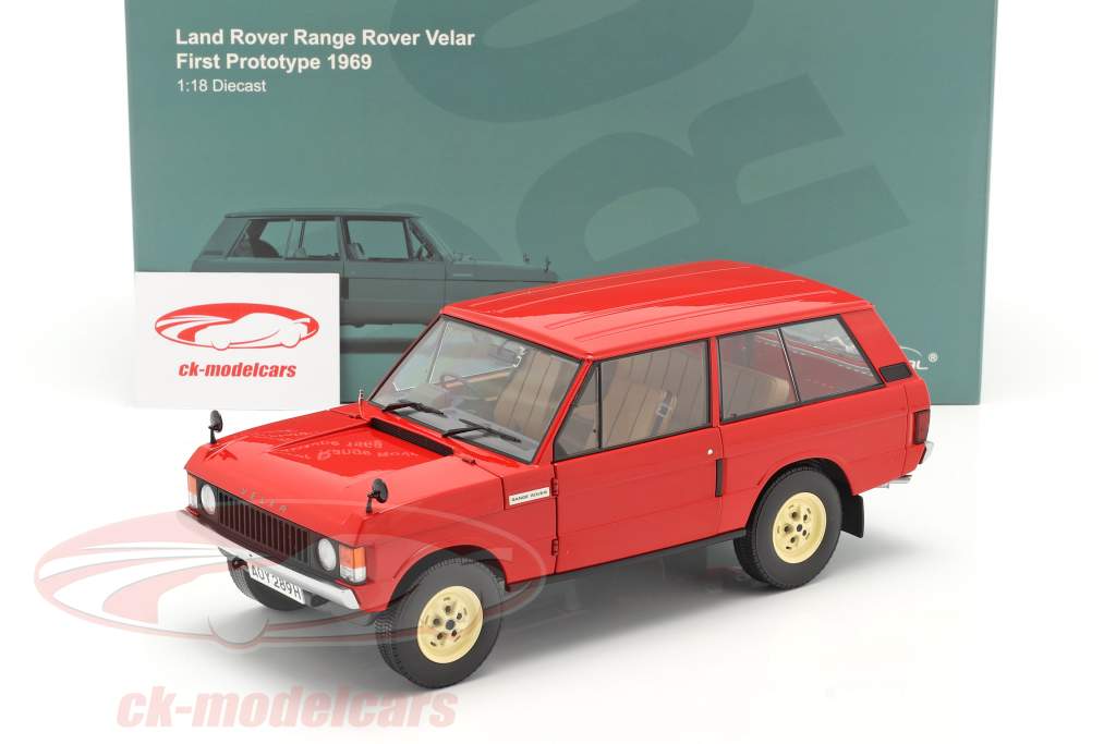 Land Rover Range Rover Velar First Prototype 1969 rød 1:18 Almost Real