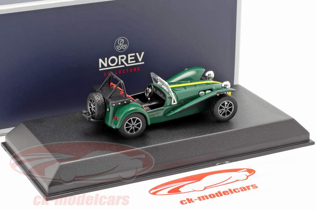 Caterham Super Seven Année de construction 1979 vert / Jaune 1:43 Norev