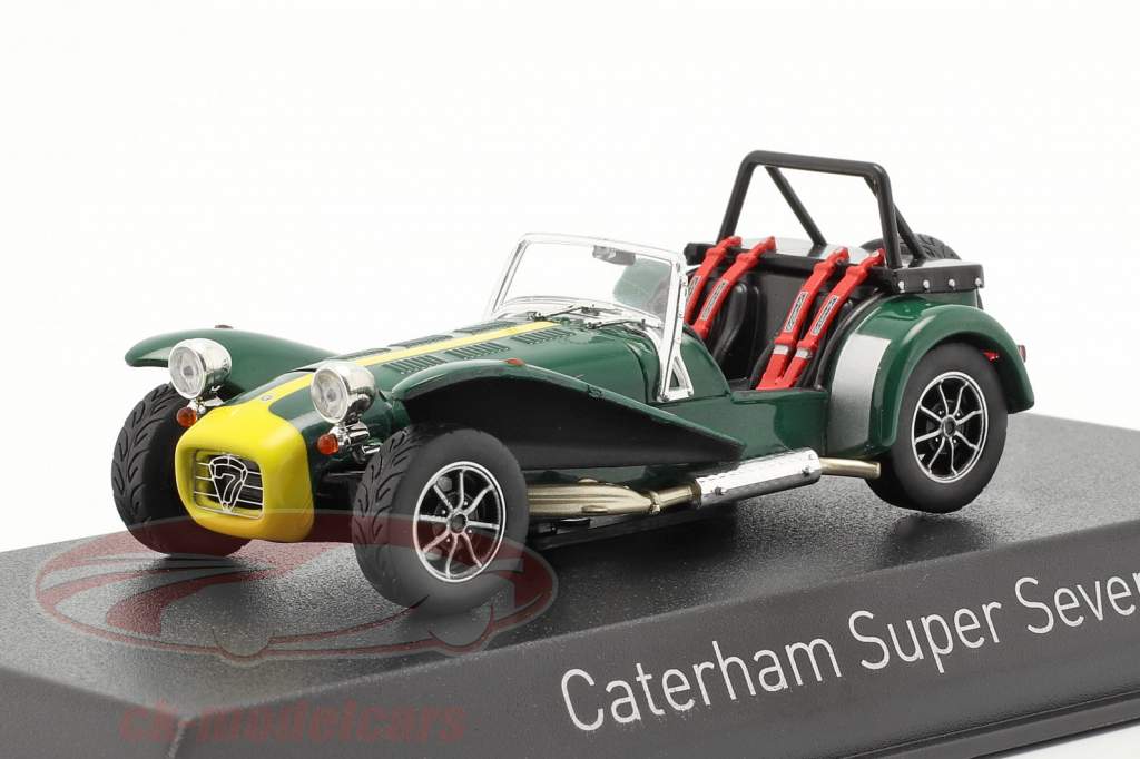 Caterham Super Seven Année de construction 1979 vert / Jaune 1:43 Norev