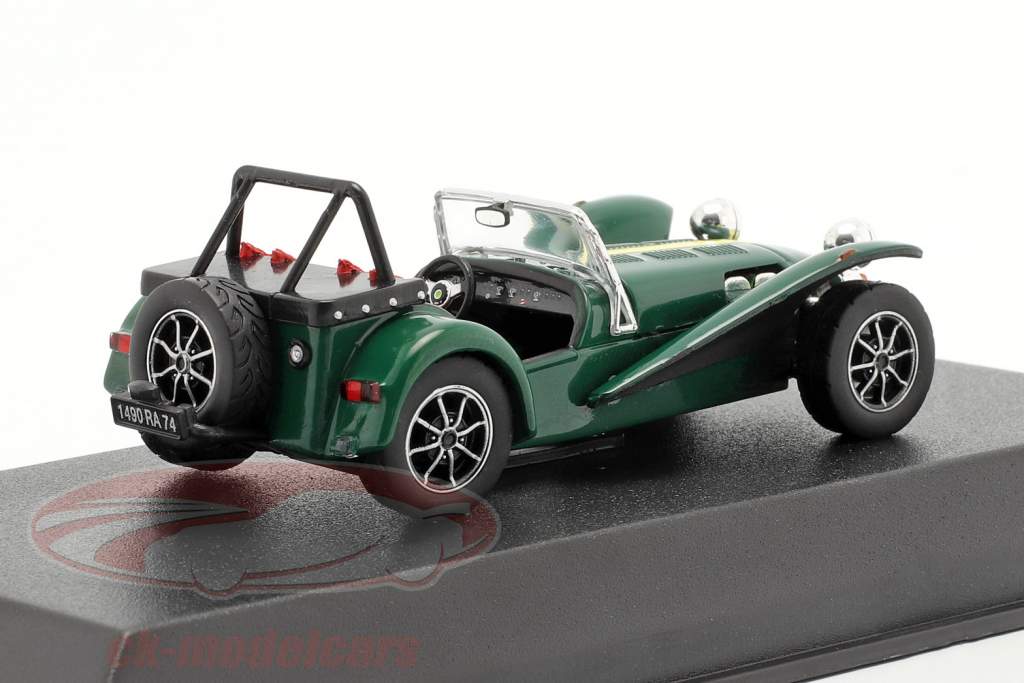 Caterham Super Seven Année de construction 1979 vert / Jaune 1:43 Norev