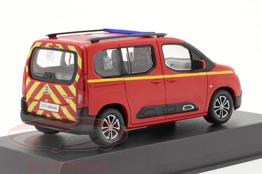 Citroen Berlingo Pompiers year 2020 red 1:43 Norev