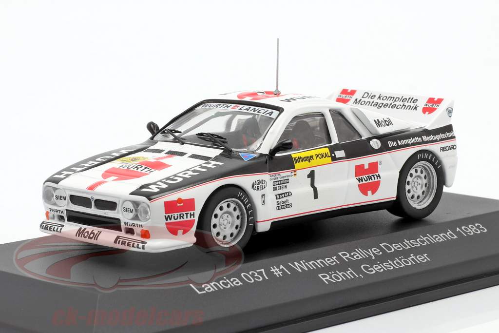 Lancia 037 #1 Sieger Rallye Deutschland 1983 Röhrl, Geistdörfer 1:43 CMR