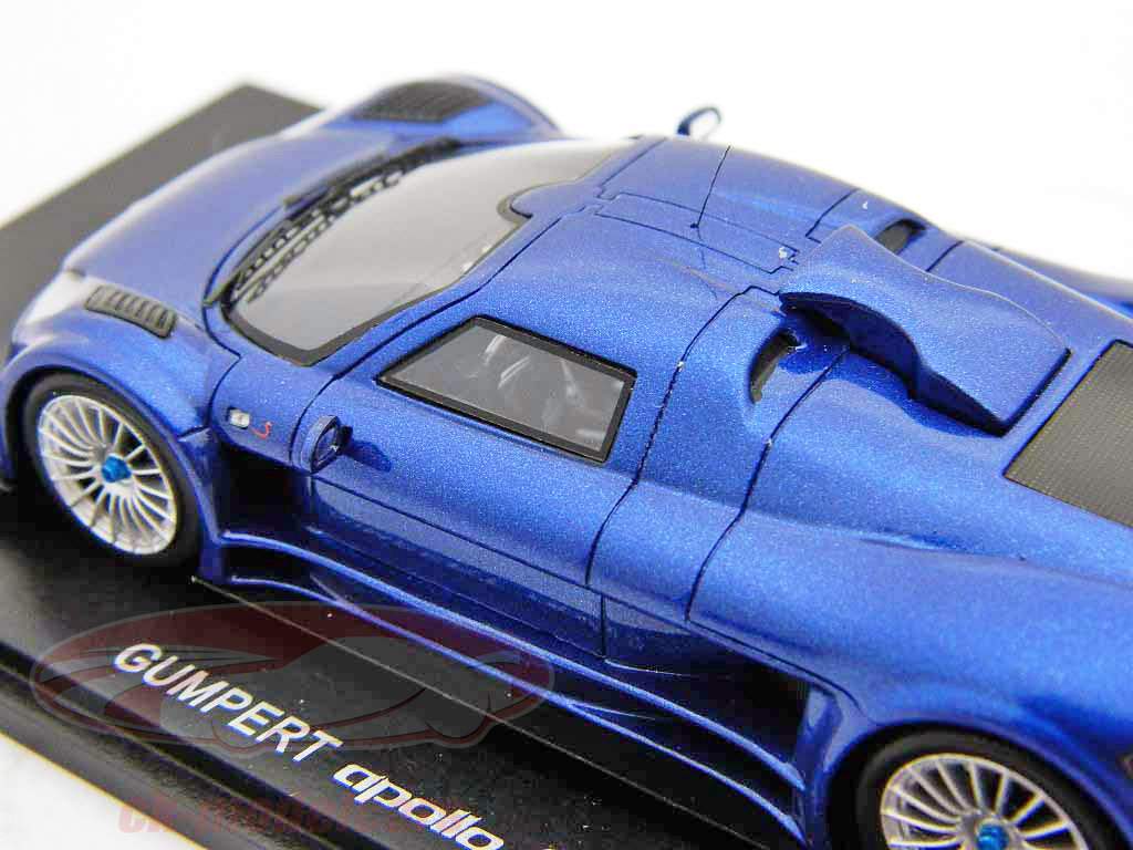 Gumpert Apollo S 2008 metallic blue 1:43 Spark