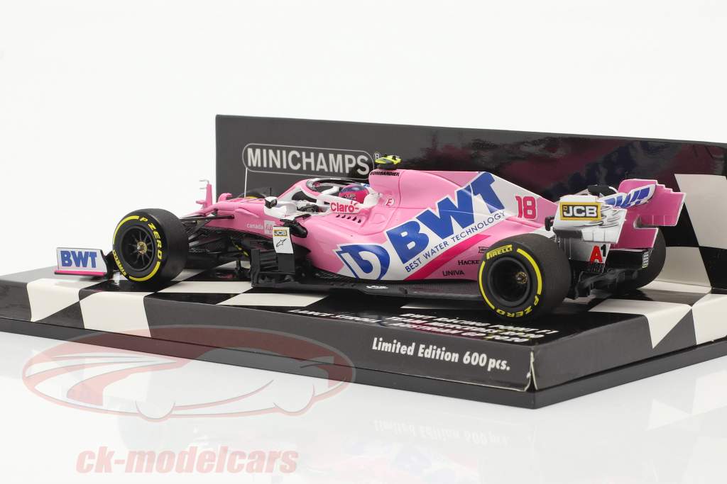 Lance Stroll Racing Point RP20 #18 austriaco GP fórmula 1 2020 1:43 Minichamps