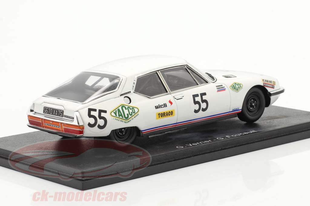 Citroen SM #55 Pratica 24h LeMans 1972 Verrier, Foucault 1:43 Spark