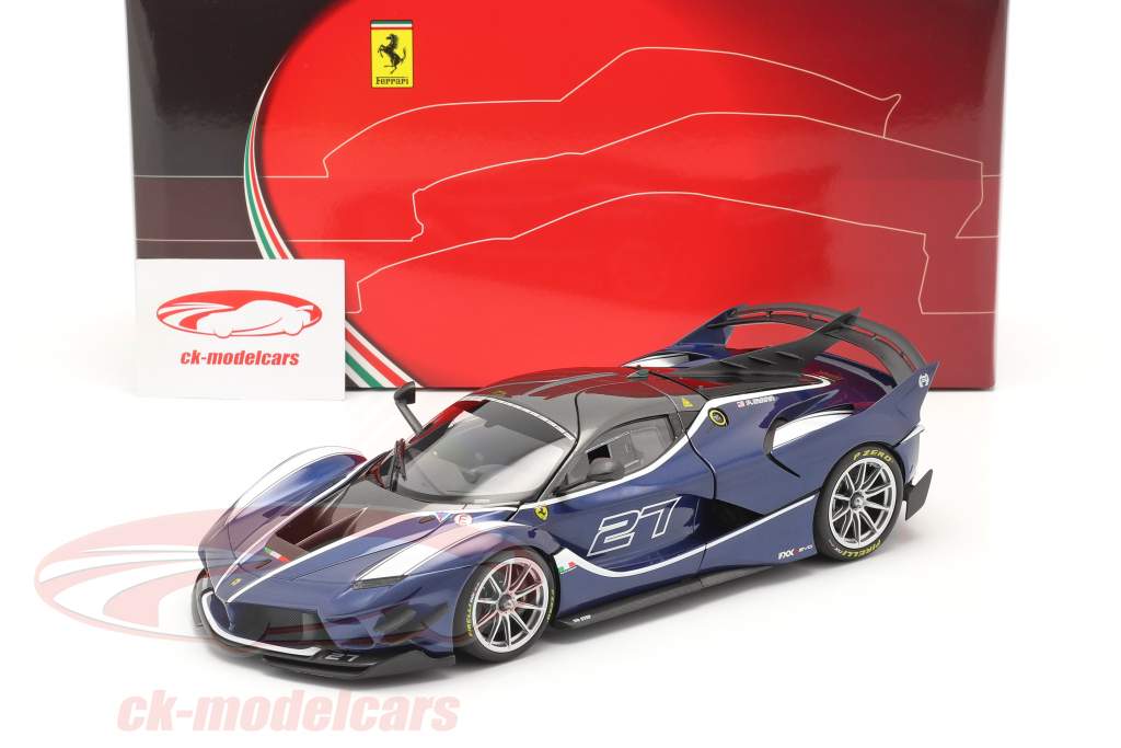 Ferrari FXX-K Evo #27 Byggeår 2017 Tour de France blå 1:18 BBR