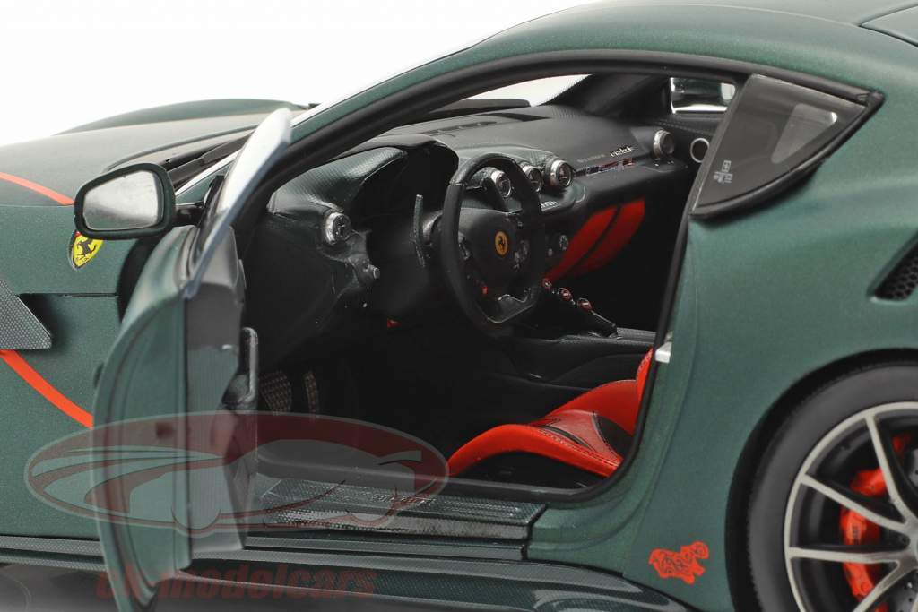Ferrari F12 TDF Bouwjaar 2015 opaco groen 1:18 BBR