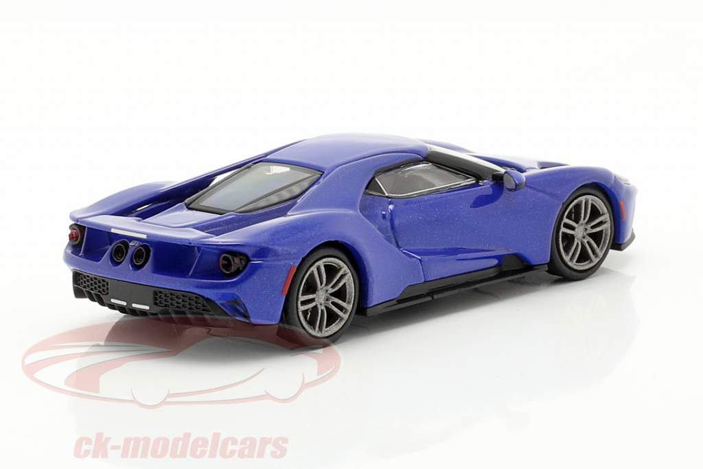 Ford GT 建設年 2018 青い メタリック 1:87 Minichamps
