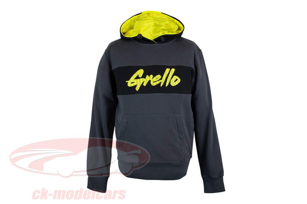 Manthey-Racing Pullover con cappuccio Grello 911 Grigio / giallo