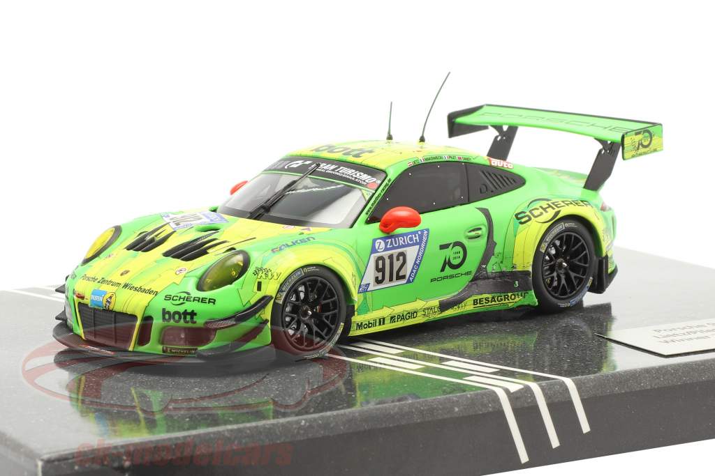 Porsche 911 (991) GT3 R #912 Winner 24h Nürburgring 2018 Manthey Grello 1:43 Minichamps