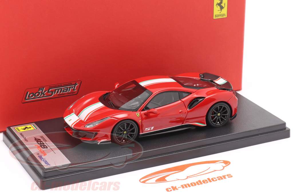 Ferrari 488 Pista Piloti #51 Anno di costruzione 2019 corsa rosso 1:43 LookSmart