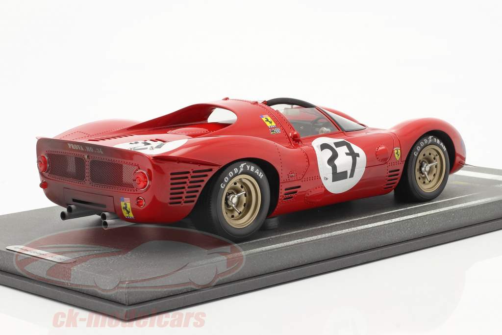 BBR Models 1:18 Ferrari 330 P3 Spyder Dirty Version #27 24h