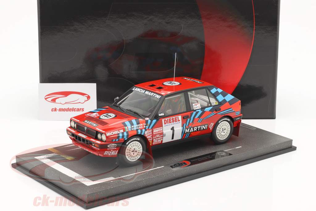 Lancia Delta HF Integrale #1 gagnant Rallye SanRemo 1989 Biasion, Siviero 1:18 BBR