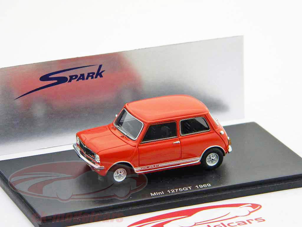Mini 1275GT Année 1969 rouge / rouge Spark 1:43