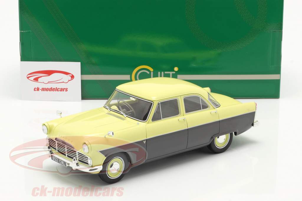 Ford Zodiac 206E year 1957 yellow / dark grey 1:18 Cult Scale