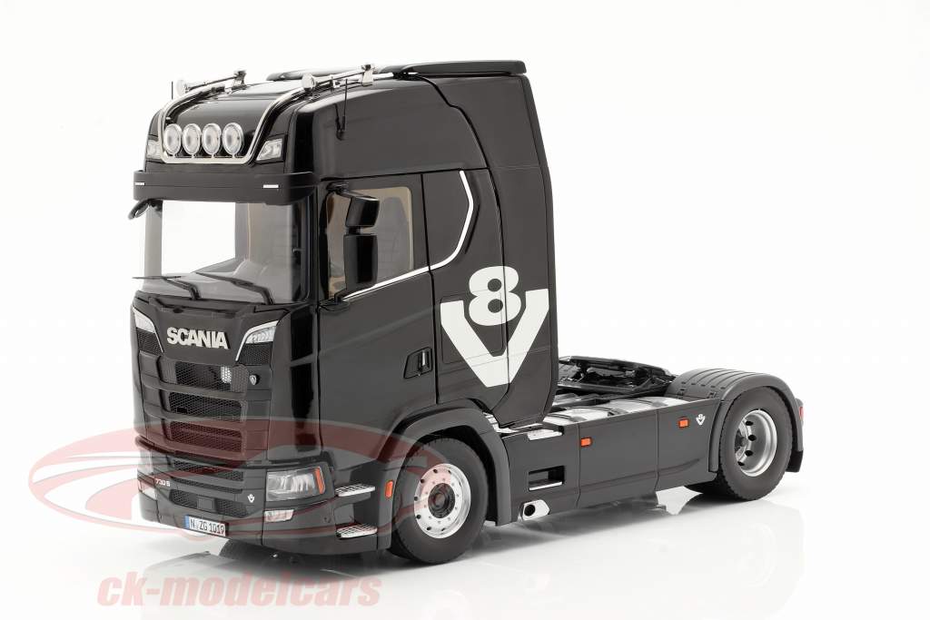 Scania V8 730S 4x2 Vrachtwagen zwart 1:18 NZG