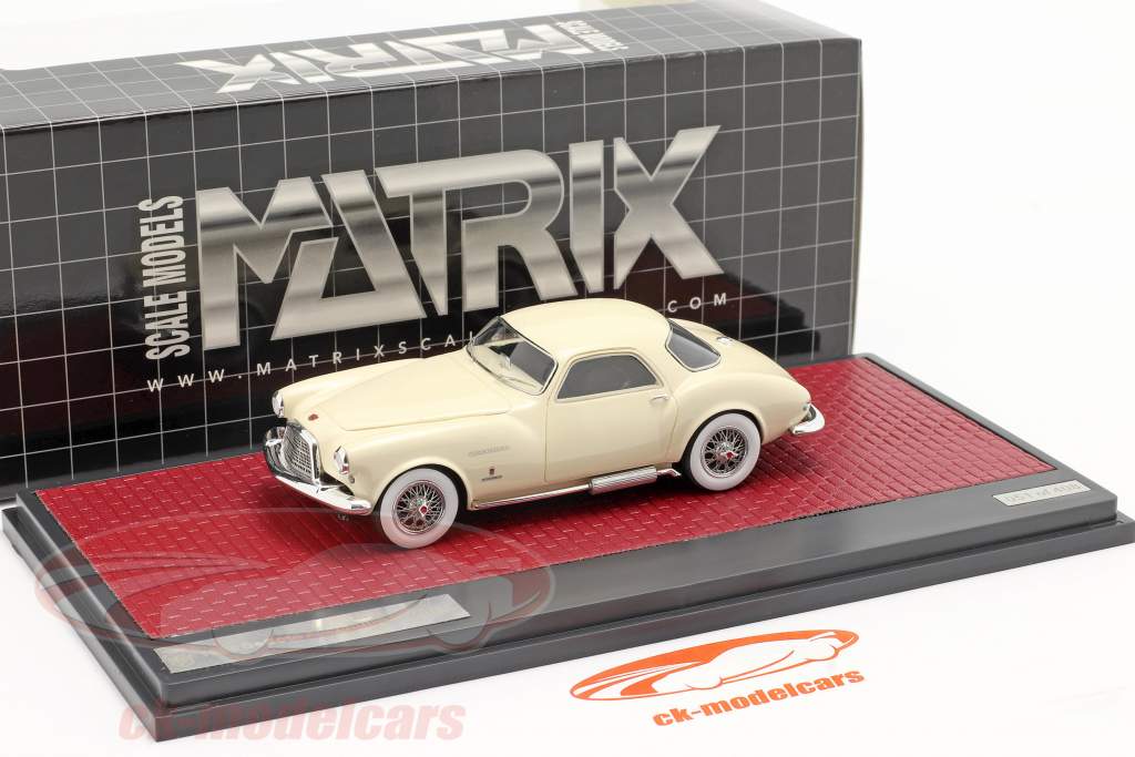 DeSoto Adventurer 1 Ghia year 1953 cream white 1:43 Matrix
