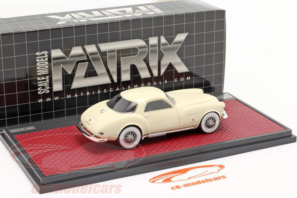 DeSoto Adventurer 1 Ghia Byggeår 1953 fløde hvid 1:43 Matrix