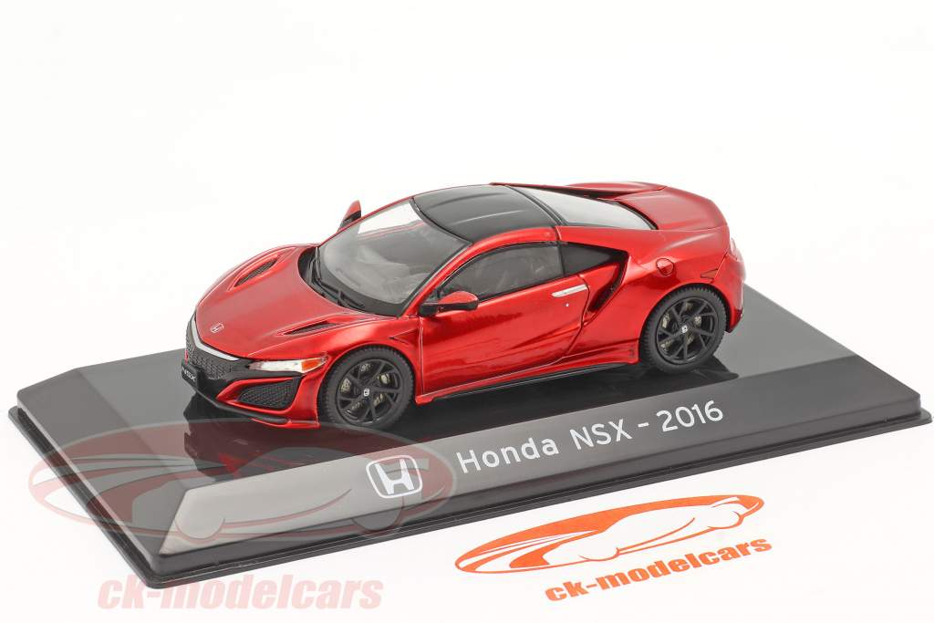Honda NSX Ano de construção 2016 vermelho metálico 1:43 Altaya