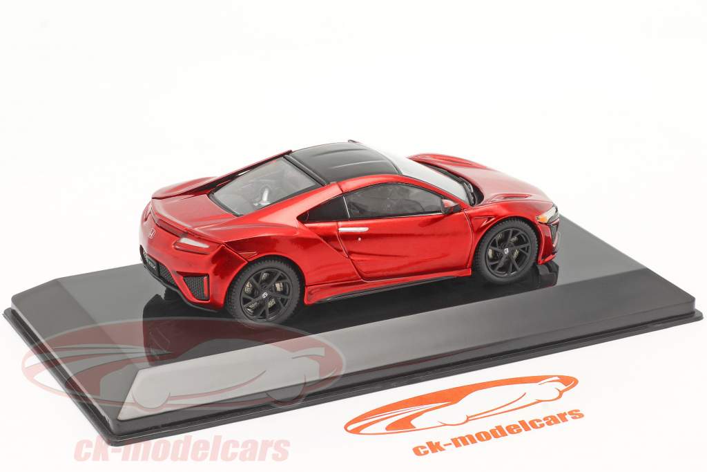 Honda NSX Ano de construção 2016 vermelho metálico 1:43 Altaya