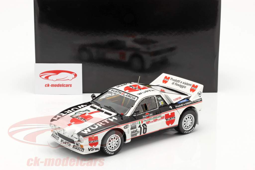 Kyosho 1:18 Lancia 037 Rally #16 3rd Rallye Costa Smeralda