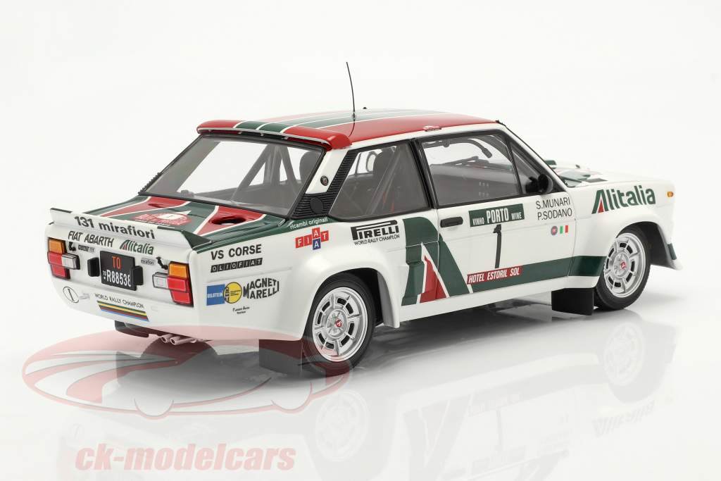 Fiat 131 Abarth #1 Rallye le Portugal 1978 Munari, Sodano 1:18 Kyosho