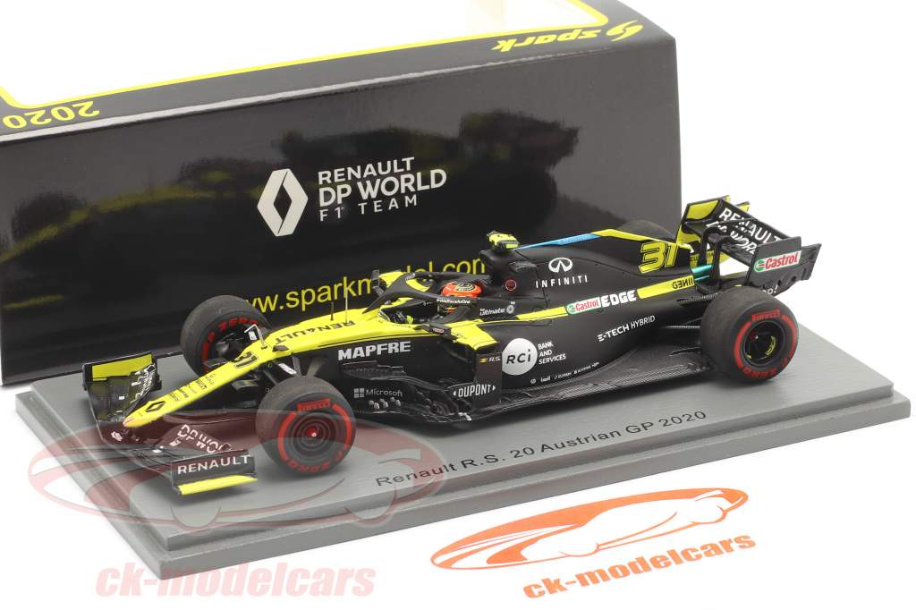 Esteban Ocon Renault R.S.20 #31 8º austríaco GP Fórmula 1 2020 1:43 Spark