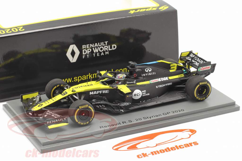 Daniel Ricciardo Renault R.S.20 #3 8th Stiria GP formula 1 2020 1:43 Spark