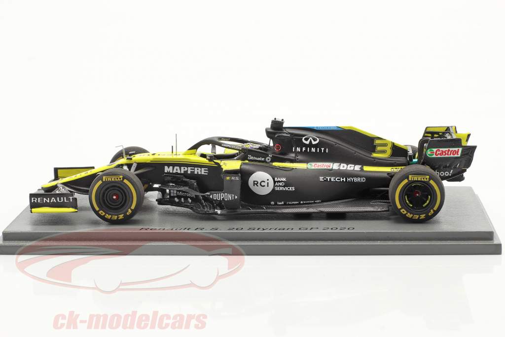 Daniel Ricciardo Renault R.S.20 #3 8e Stiermarken GP formule 1 2020 1:43 Spark