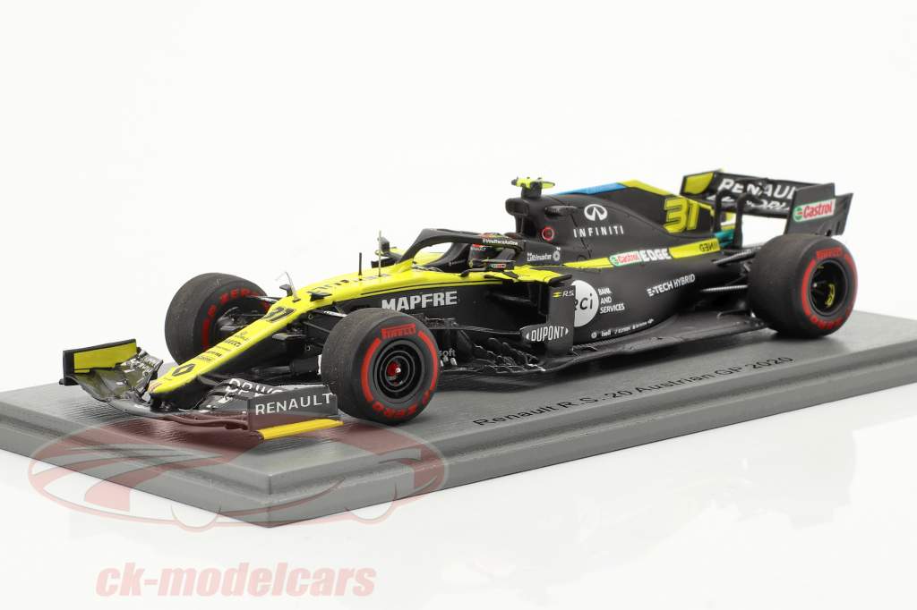 Esteban Ocon Renault R.S.20 #31 8º austríaco GP Fórmula 1 2020 1:43 Spark