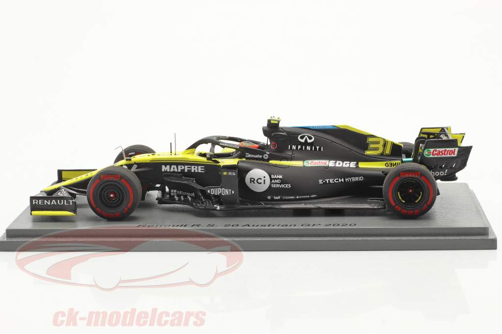 Esteban Ocon Renault R.S.20 #31 第八名 奥地利人 GP 式 1 2020 1:43 Spark